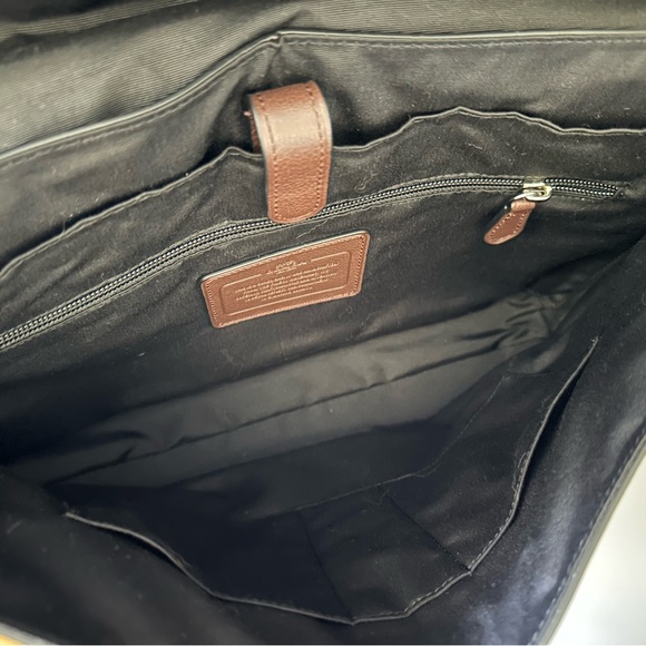COACH - Brown Leather Messenger Bag - Picture 10 of 12